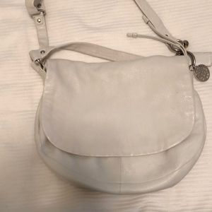 Soft white leather Coach shoulder bag